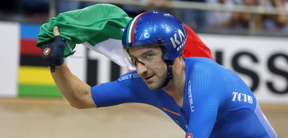 Elia Viviani Sluit WK Baan Af Met Goud Op Afvalkoers Neah Evans Wint