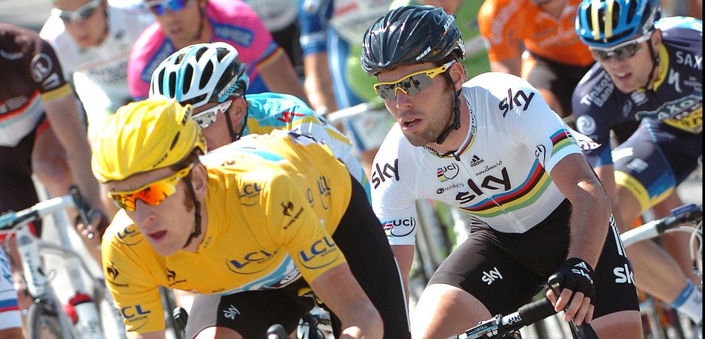 Mark Cavendish en Bradley Wiggins veroveren wereldtitel ploegkoers