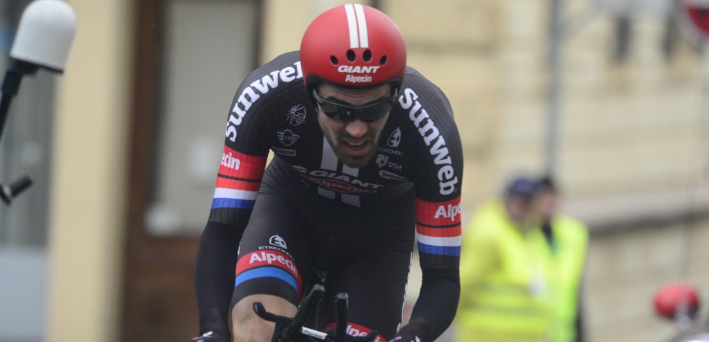 Tom Dumoulin baalt van tweede plaats in tijdrit