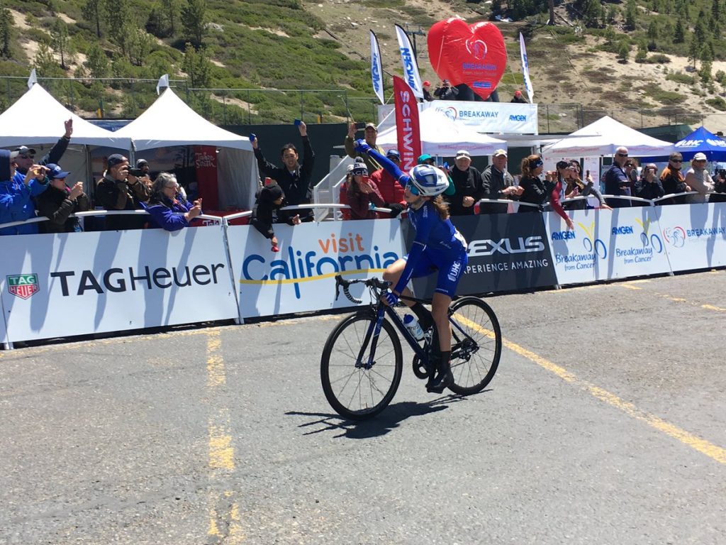 Hall wint tweede rit in Californië, Van der Breggen weer tweede