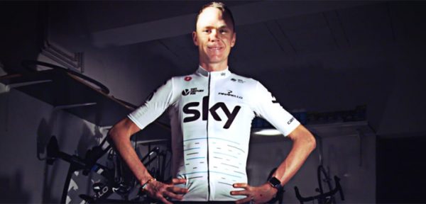 Sky onthult wit wielershirt voor Tour de France