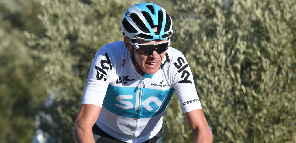 Chris Froome rijdt Tirreno-Adriatico