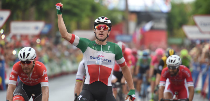 Vuelta 2018: Elia Viviani beloont harde werken van ploeggenoten