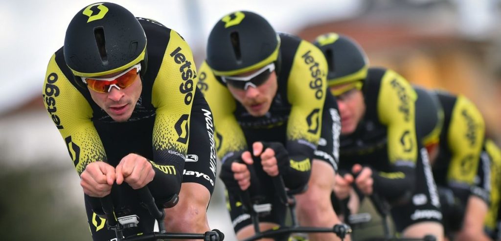 Mitchelton-Scott klopt Jumbo-Visma in ploegentijdrit Tirreno