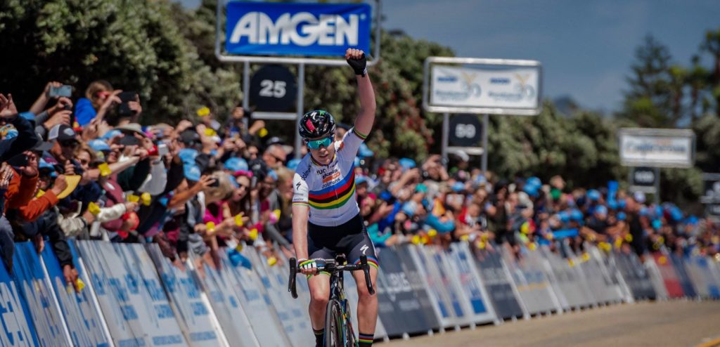 Van der Breggen wint openingsrit Tour of California na late jump