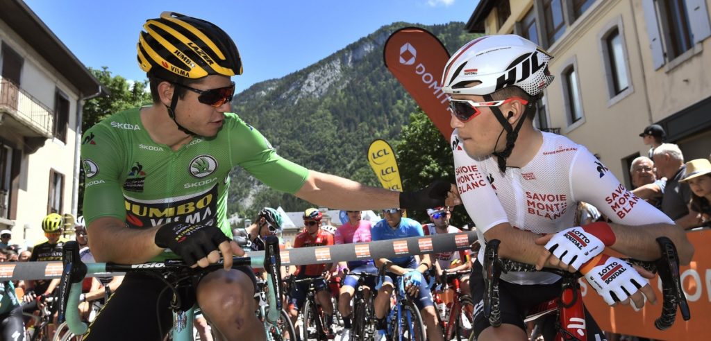 Bjorg Lambrecht wint jongerentrui Dauphiné, groene trui voor Wout van Aert