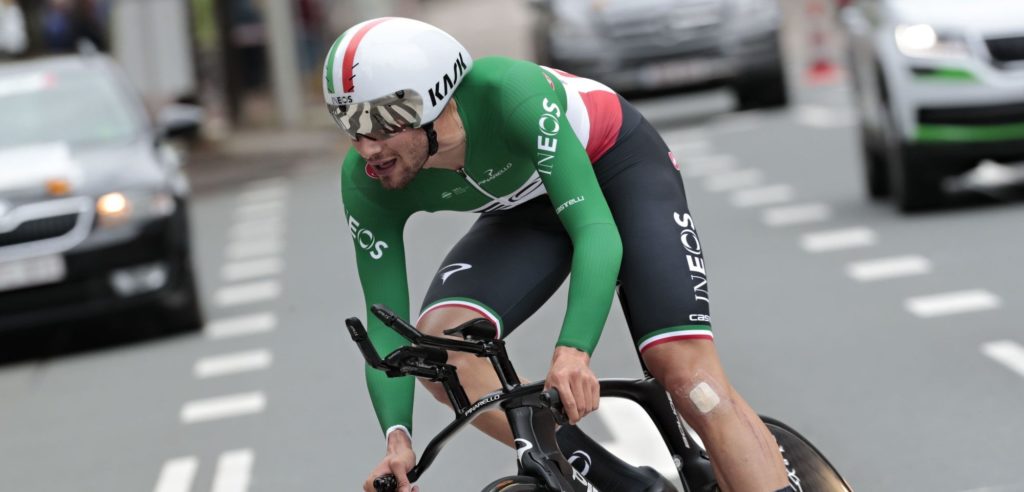 Ganna wint tijdrit BinckBank Tour, Wellens blijft leider