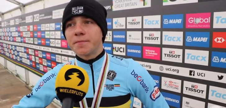 Remco Evenepoel: “Tweede plek voelt als een gouden medaille”