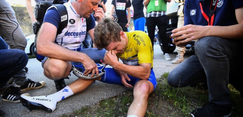 Remco Evenepoel: “Belangrijkste is dat ik nog de leider ben”