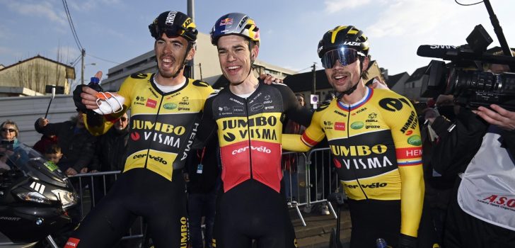 Jumbo-Visma met Roglic, Vingegaard en Van Aert naar het Critérium du Dauphiné