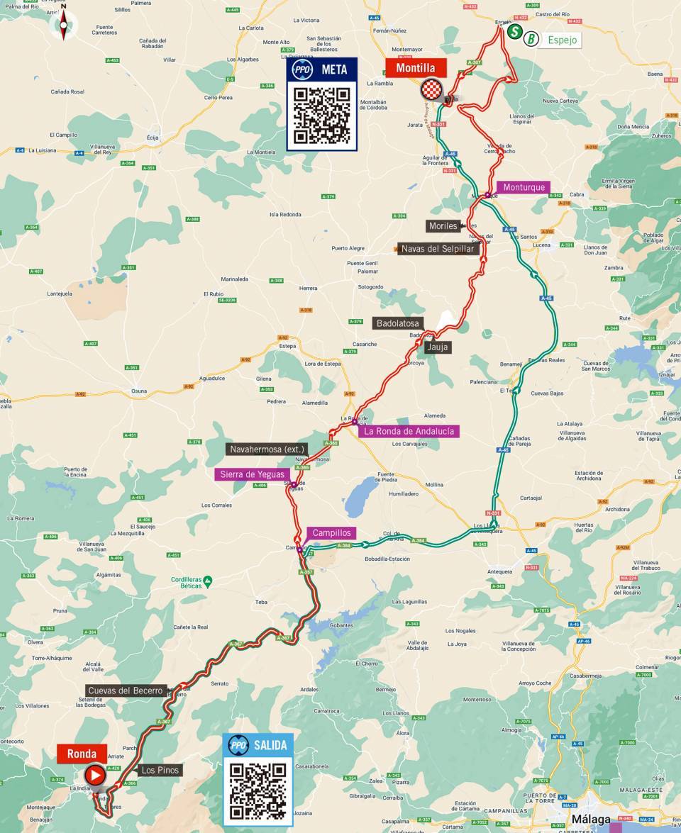 Route Stage 13 Vuelta a Espana 2022