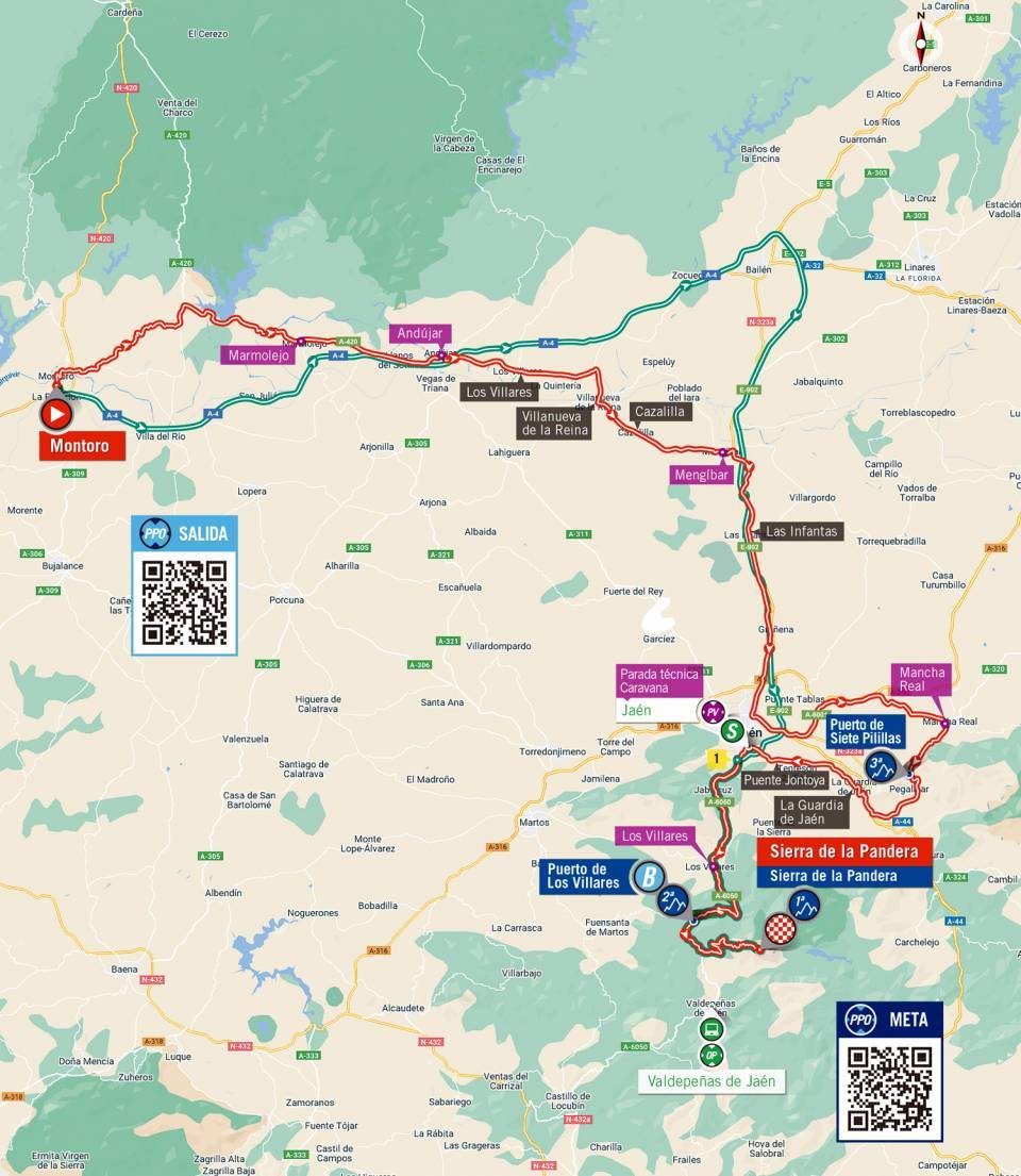 Route Stage 14 Vuelta a Espana 2022