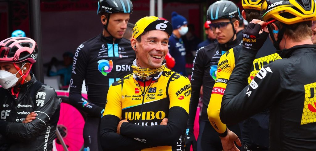 Marc Reef (Jumbo-Visma): “Roglic kwam net lachend bij de bus”