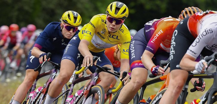 Kopecky omarmt Van de Velde na de meet: “Lanceerde de sprint met pijn in mijn hart”