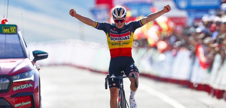 Evenepoel hoopt weer mee te zitten in de vlucht: “Wie weet kan ik de etappe winnen”