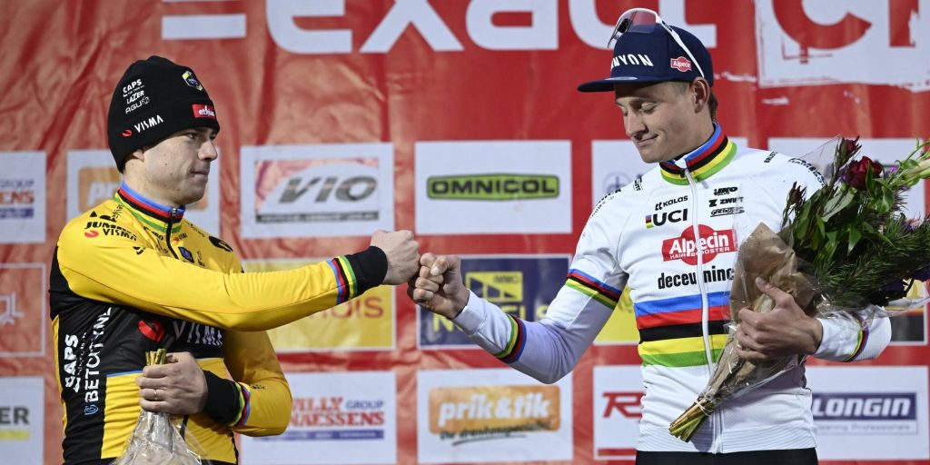 Geen duel tussen Wout van Aert en Mathieu van der Poel in Wereldbeker Zonhoven