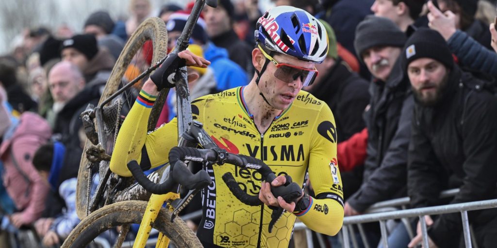 Wout van Aert duikt zes keer het veld in, geen kampioenschappen