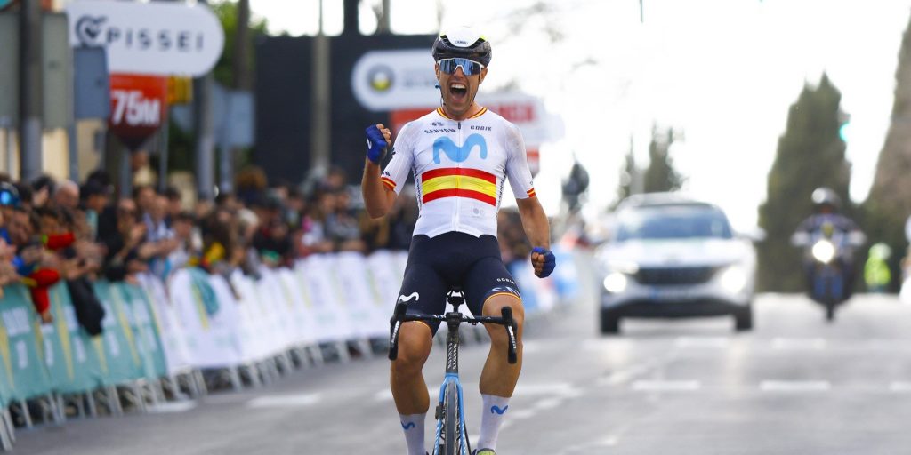 Vluchter Oier Lazkano soleert naar zege in Clásica Jaén, baaldag voor Wout van Aert