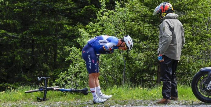 Geen ideale aanloop naar BK: Yves Lampaert komt ten val in Ronde van Zwitserland