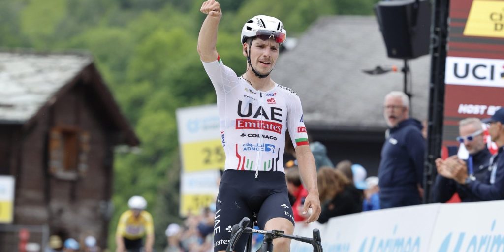 Joao Almeida schenkt UAE Emirates nieuwe zege in Zwitserland, Adam Yates blijft leider