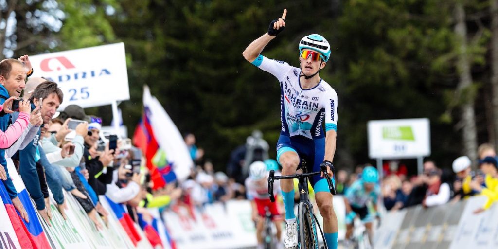 Pello Bilbao de sterkste op steile slotklim in de Ronde van Slovenië, Aleotti blijft leider