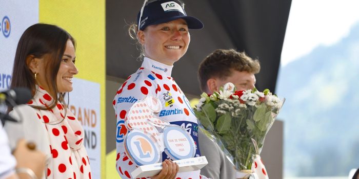 Justine Ghekiere winnares bergtrui Tour Femmes: “Daarna was het wel echt klaar voor mij”