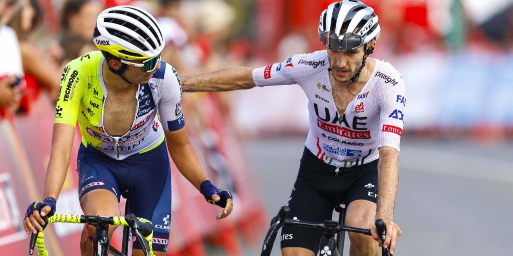 Vuelta 2024: Tijdsverlies Adam Yates, opgave van afscheidnemende Uran na valpartij in afdaling