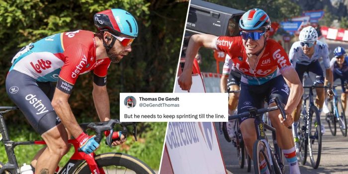 Vuelta 2024: Thomas De Gendt knipoogt na misser van ploegmaat Lennert Van Eetvelt