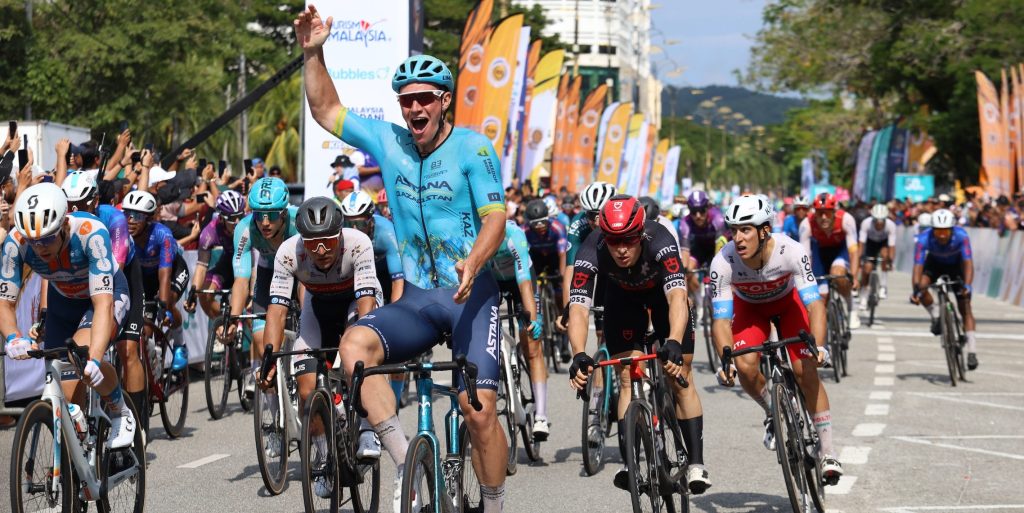 Gleb Syritsa klopt Casper van Uden in eerste rit Tour de Langkawi, Arvid de Kleijn vijfde