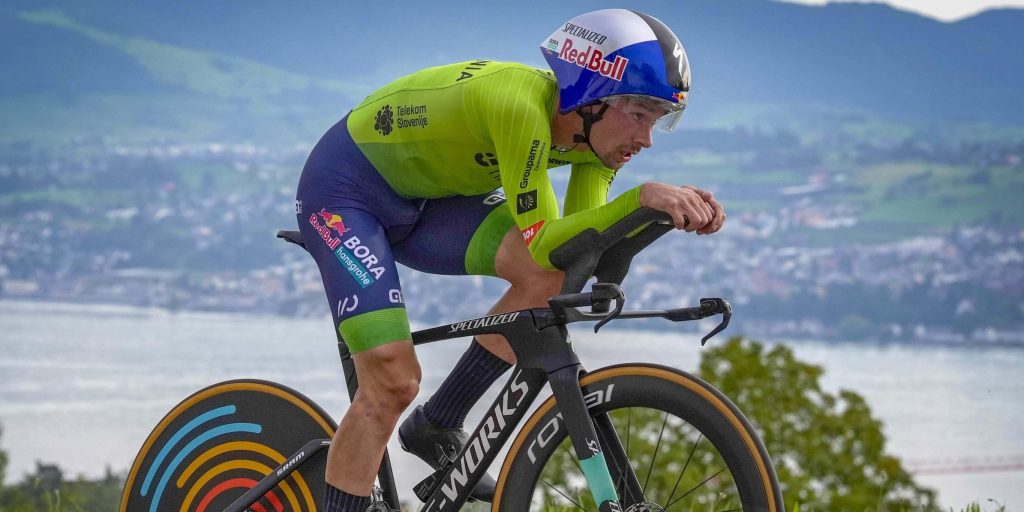 Primoz Roglic lacht ondanks teleurstellend WK tijdrijden: “Pff, dit was echt zwaar”