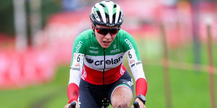 Italiaans kampioene Sara Casasola dolblij met podiumplek in Druivencross: “Wedstrijd met veel historie”