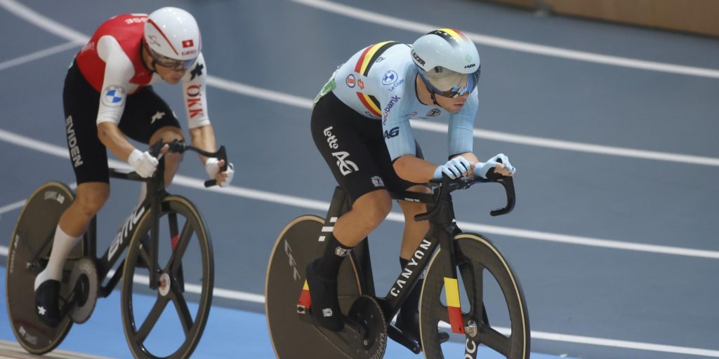 Fabio Van den Bossche grijpt naast medaille in puntenkoers op WK baan