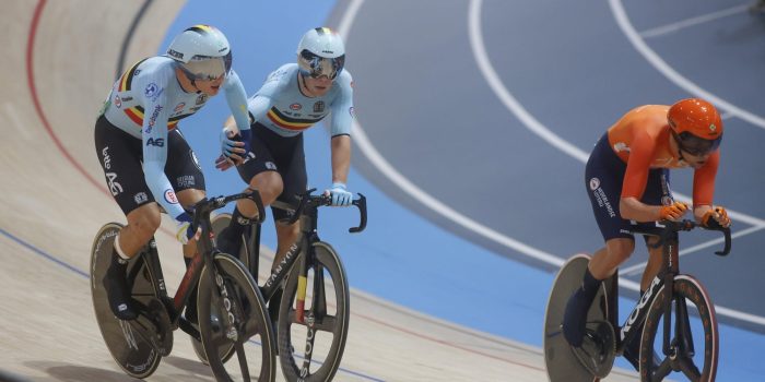 Lindsay De Vylder en Fabio Van den Bossche veroveren zilver op koppelkoers WK baanwielrennen