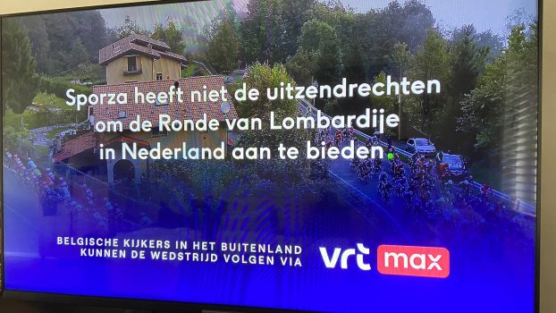 Sporza op zwart in Nederland: geen uitzendrechten voor Ronde van Lombardije