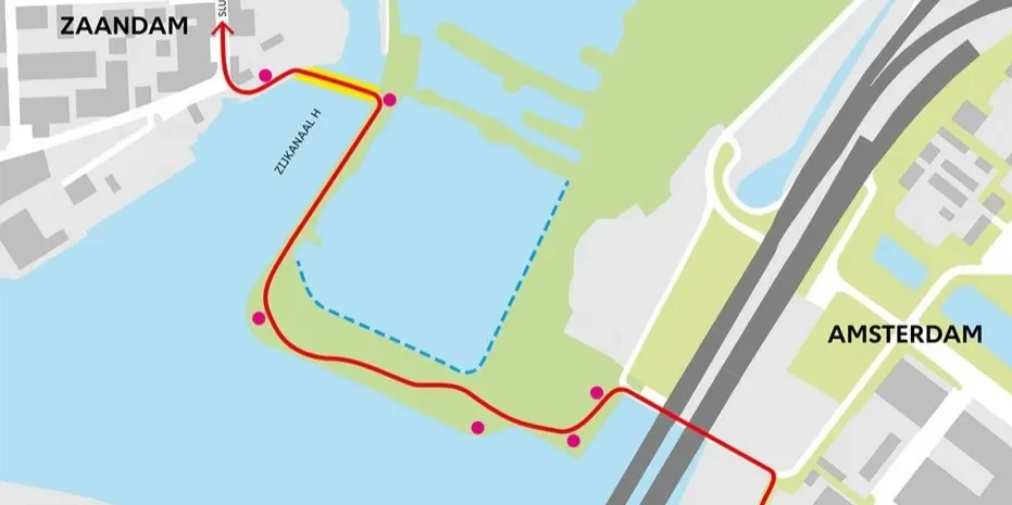 Amsterdam en Zaandam investeren miljoenen in nieuwe recreatieve fietsroute