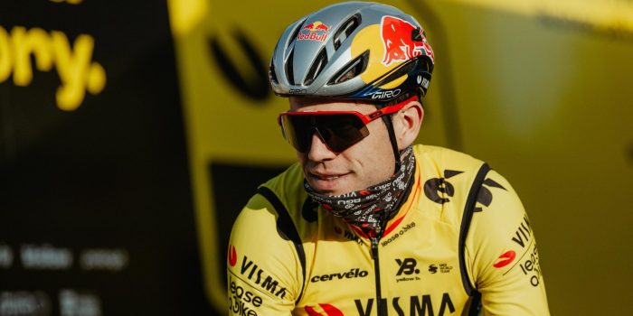 Wout van Aert ontmoet 15 jaar jongere naamgenoot: “Dat is wel een nadeel aan de naam”