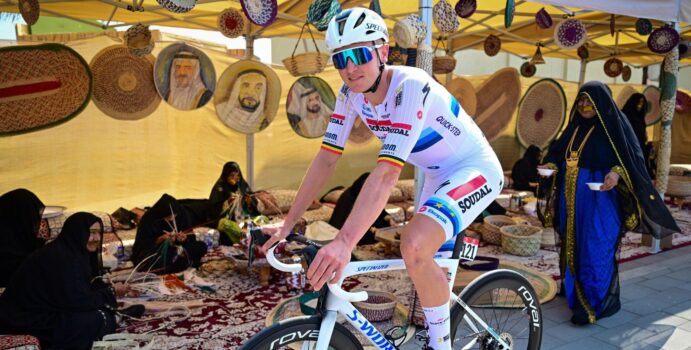 Bij Tim Merlier is glas halfvol na nipte sprintnederlaag in UAE Tour