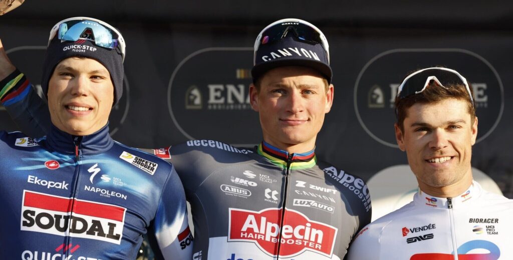 Mathieu van der Poel hield zich bewust wat in tijdens finale Ename Samyn Classic