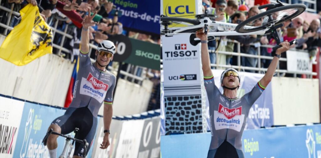 En dat is nummer acht: Mathieu van der Poel hijgt Fausto Coppi en Sean Kelly in de nek